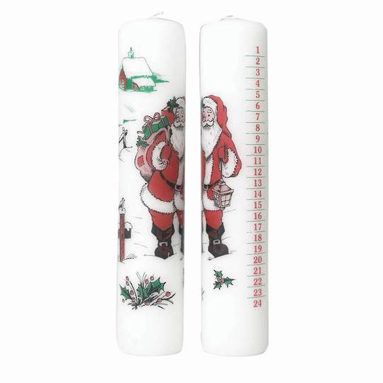 Advent Candle, Santa with Gift Sack